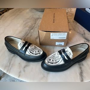 Duke + Dexter paisley loafers